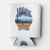 ハイキングとドッグ |ハイカー最高のに贈る贈り物 缶クーラー (正面)