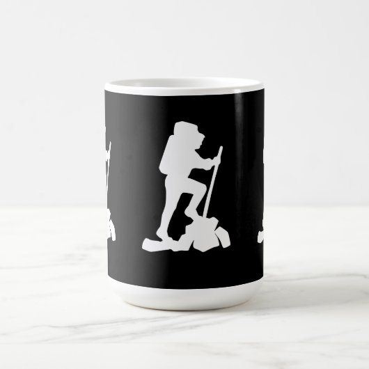 ハイキングとハイカーマグ コーヒーマグカップ (中央)