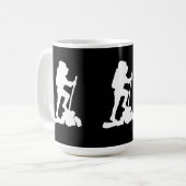ハイキングとハイカーマグ コーヒーマグカップ (正面左)