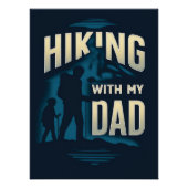 ハイキングと私のパパハイキング愛好家 ポスター (正面)