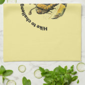 ハイキングに挑戦体と心。 キッチンタオル (折り畳み)