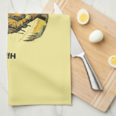 ハイキングに挑戦体と心。 キッチンタオル (四つ折り)