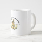 ハイキングに挑戦体と心。 ジャンボコーヒーマグカップ (正面右)