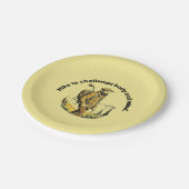 ハイキングに挑戦体と心。 ペーパープレート (アングル)