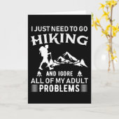 ハイキングに行かなきゃ カード (黄色い花)