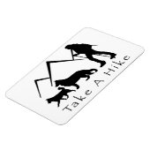 ハイキングに行く – ドイツの羊飼い/ハスキー マグネット (左側)