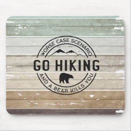 ハイキングに行く マウスパッド