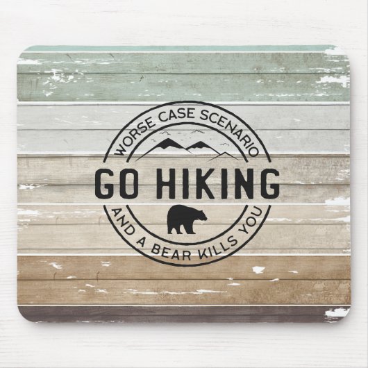 ハイキングに行く マウスパッド (正面)