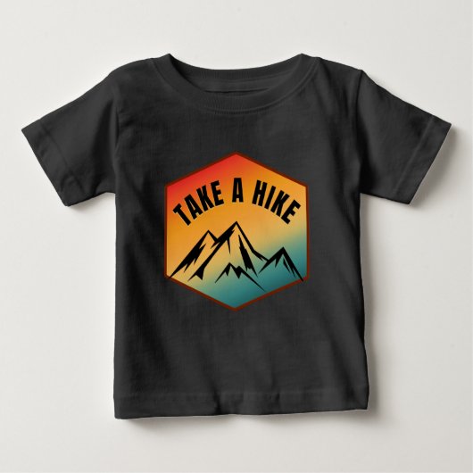 ハイキングに行こう ベビーTシャツ (正面)