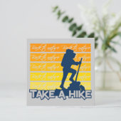 ハイキングに誘う カスタマイズ可能なカード 招待状 (スタンド正面)