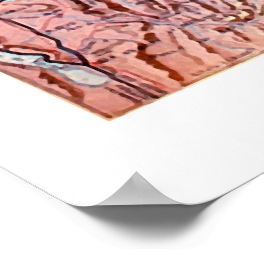 ハイキングのまわりにアネシー湖、ヴィンテージ旅行 ポスター (角)