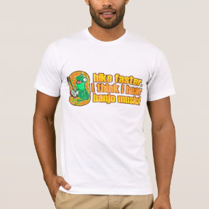 ハイキングのより速いカエルのTシャツ Tシャツ
