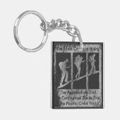 ハイキングの三冠 キーホルダー (正面左)