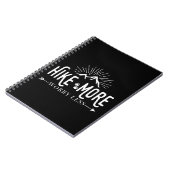 ハイキングの心配が少なく、山をハイキングおもしろい ノートブック (左側)