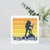 ハイキングの招待を受け、カスタマイズ可能 招待状 (スタンド正面)