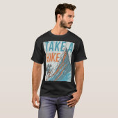ハイキングの標識を取る Tシャツ (正面フル)