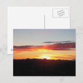 ハイキングの空の写真 ポストカード (正面/裏面)