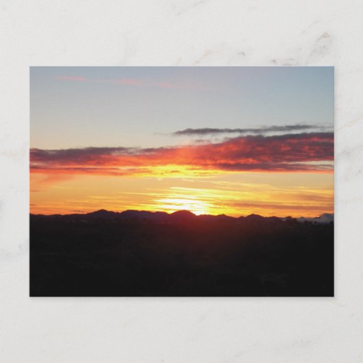 ハイキングの空の写真 ポストカード (正面)