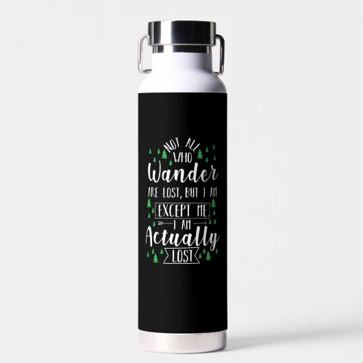 ハイキングの面白い名言 ウォーターボトル (正面)