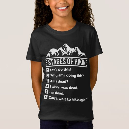 ハイキングの6フェーズ Tシャツ (正面)