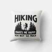 ハイキングはそんなに幸せではない クッション (裏面)