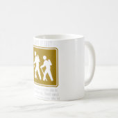 ハイキングはセラピーハイキングより安おもしろいい コーヒーマグカップ (正面右)