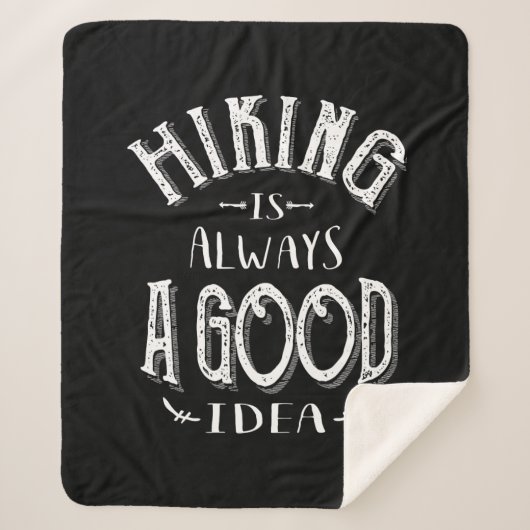 ハイキングは常に良いアイディア屋外キャンプ シェルパブランケット (正面)