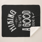 ハイキングは常に良いアイディア屋外キャンプ シェルパブランケット (正面(横))