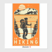 ハイキングは治療より安い シール (シート)