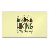 ハイキングは私のセラピーおもしろい、ハイキング名刺M マグネット名刺 (正面)