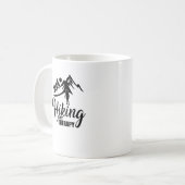 ハイキングは私のセラピー コーヒーマグカップ (正面左)