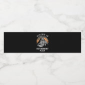 ハイキングは私の退職計画ハイキングおもしろいだ ペットボトルラベル (シングルラベル)