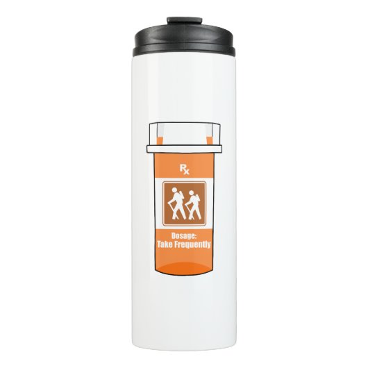 ハイキングは薬だ タンブラー (正面)