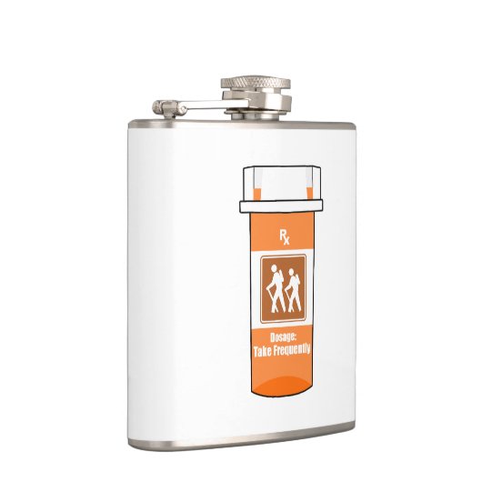 ハイキングは薬だ フラスク (右)