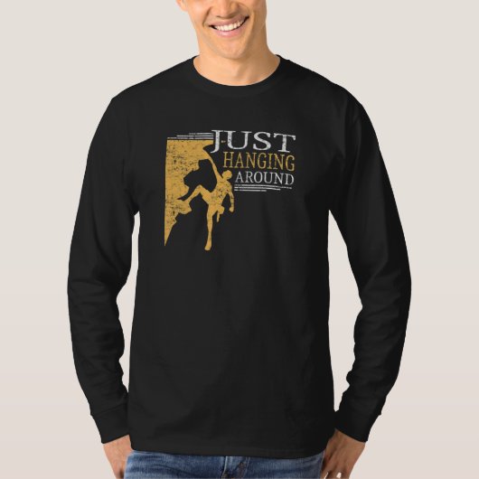 ハイキングぶら下がったや登のまわりに場のためだけに Tシャツ (正面)