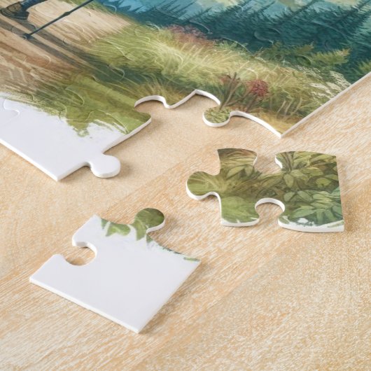 ハイキングへ ジグソーパズル (側面)