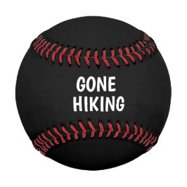 ハイキングへ 野球ボール