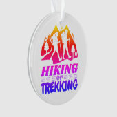 ハイキングまたはトレッキング オーナメント (正面)