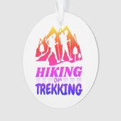 ハイキングまたはトレッキング オーナメント (正面)