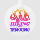 ハイキングまたはトレッキング オーナメント (正面)