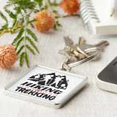 ハイキングまたはトレッキング キーホルダー (側面)