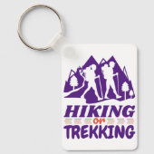ハイキングまたはトレッキング キーホルダー (正面)
