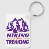ハイキングまたはトレッキング キーホルダー (裏面)