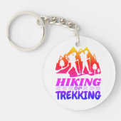 ハイキングまたはトレッキング キーホルダー (正面)