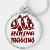 ハイキングまたはトレッキング キーホルダー (正面)