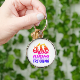 ハイキングまたはトレッキング キーホルダー