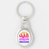 ハイキングまたはトレッキング キーホルダー (正面)