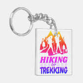 ハイキングまたはトレッキング キーホルダー (正面左)