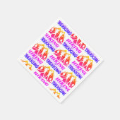 ハイキングまたはトレッキング スタンダードカクテルナプキン (角)