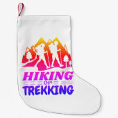 ハイキングまたはトレッキング スモールクリスマスストッキング (正面)